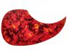 ACOUSTIC GUITAR PICK GUARD BRIGHT RED SELF ADHESIVE